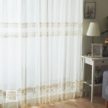 生成り生地に繊細な刺繍の高級感 エレガントレース