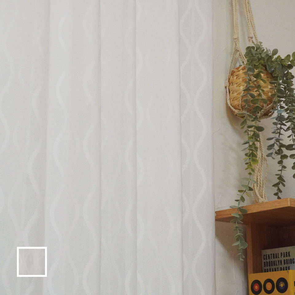 レディ￼ーカーテン レヴィ カット生地 J-98064 ライトグレー ｜ジャストカーテン