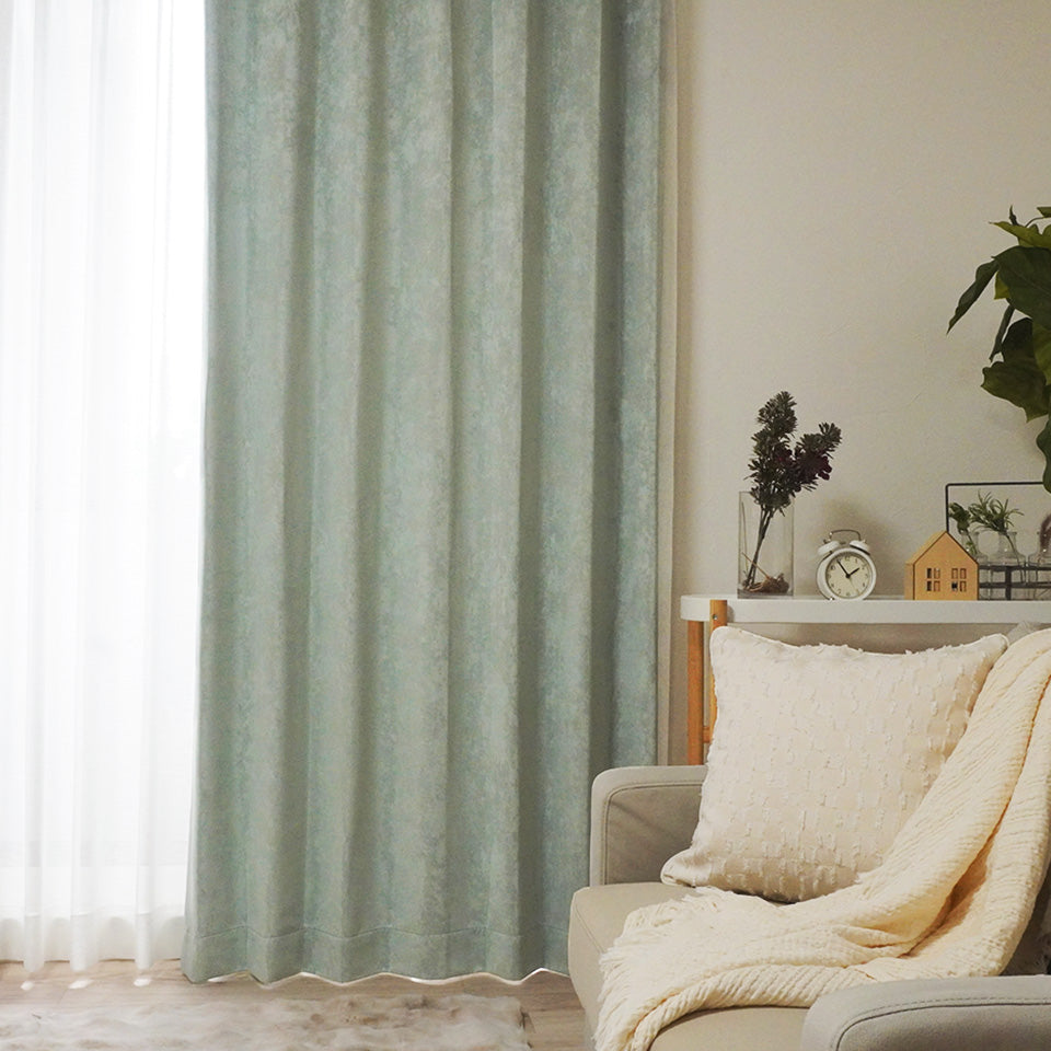 既製｜売れ筋 遮光1級上品な淡色のチンチラ調デザインカーテン｜グロース