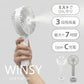 ミストでひんやり超軽量で3段階風量　ハンディ扇風機｜WINSY クールミストファン　