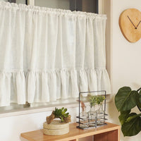 ふわふわフリルカフェカーテン フーリン