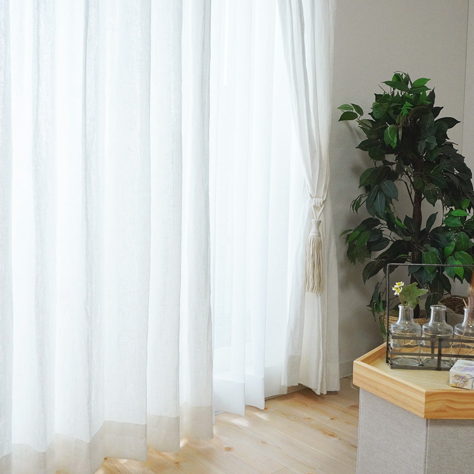 オーダー｜リネン100％の天然素材ナチュラル麻カーテン｜リノ