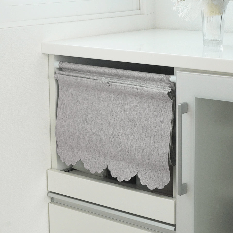 つっぱり式で取付簡単 丈調節可能｜遮光100％・遮熱・保温｜マグネットシェード クライス｜グレー