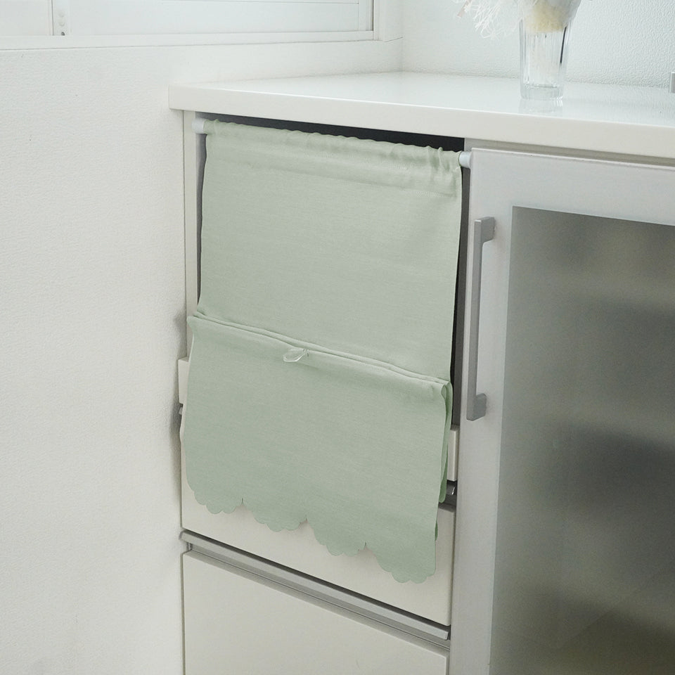 つっぱり式で取付簡単 丈調節可能｜防炎・遮熱・遮光2級｜マグネットシェード Nマーベル｜グリーン