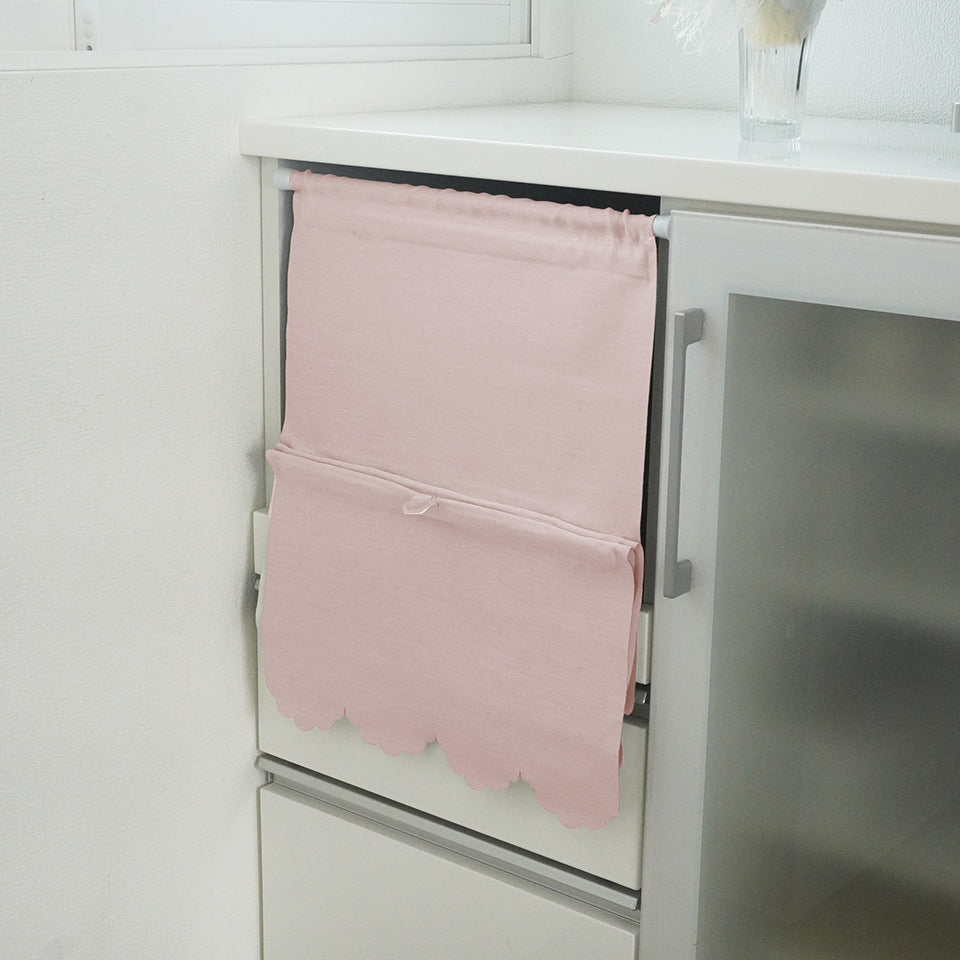 つっぱり式で取付簡単 丈調節可能｜防炎・遮熱・遮光2級｜マグネットシェード Nマーベル｜ローズ