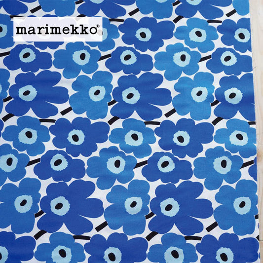 marimekko-ミニウニッコ-生地売り-ブルー1