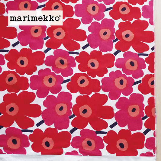 marimekko-ミニウニッコ-生地売り-レッド1