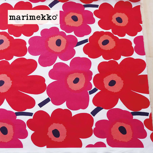marimekko-ピエニウニッコ-生地売り-レッド1