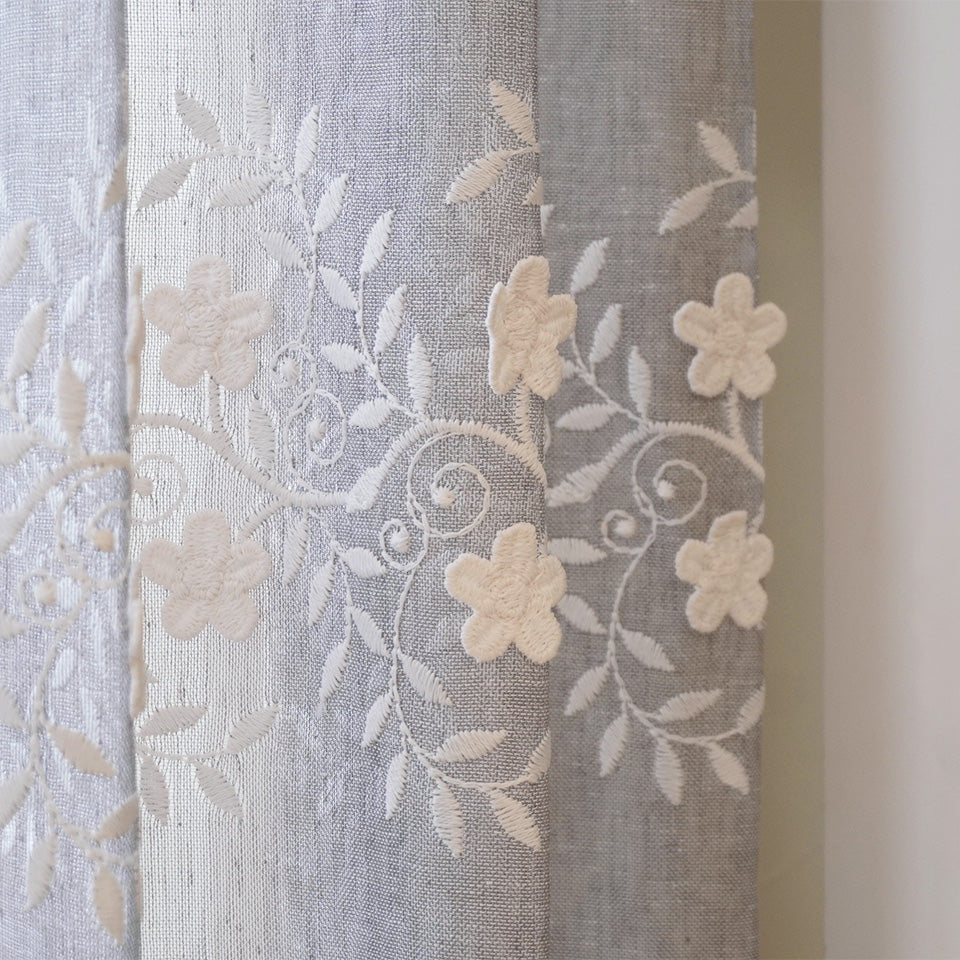 花柄・リーフ柄レースカーテン