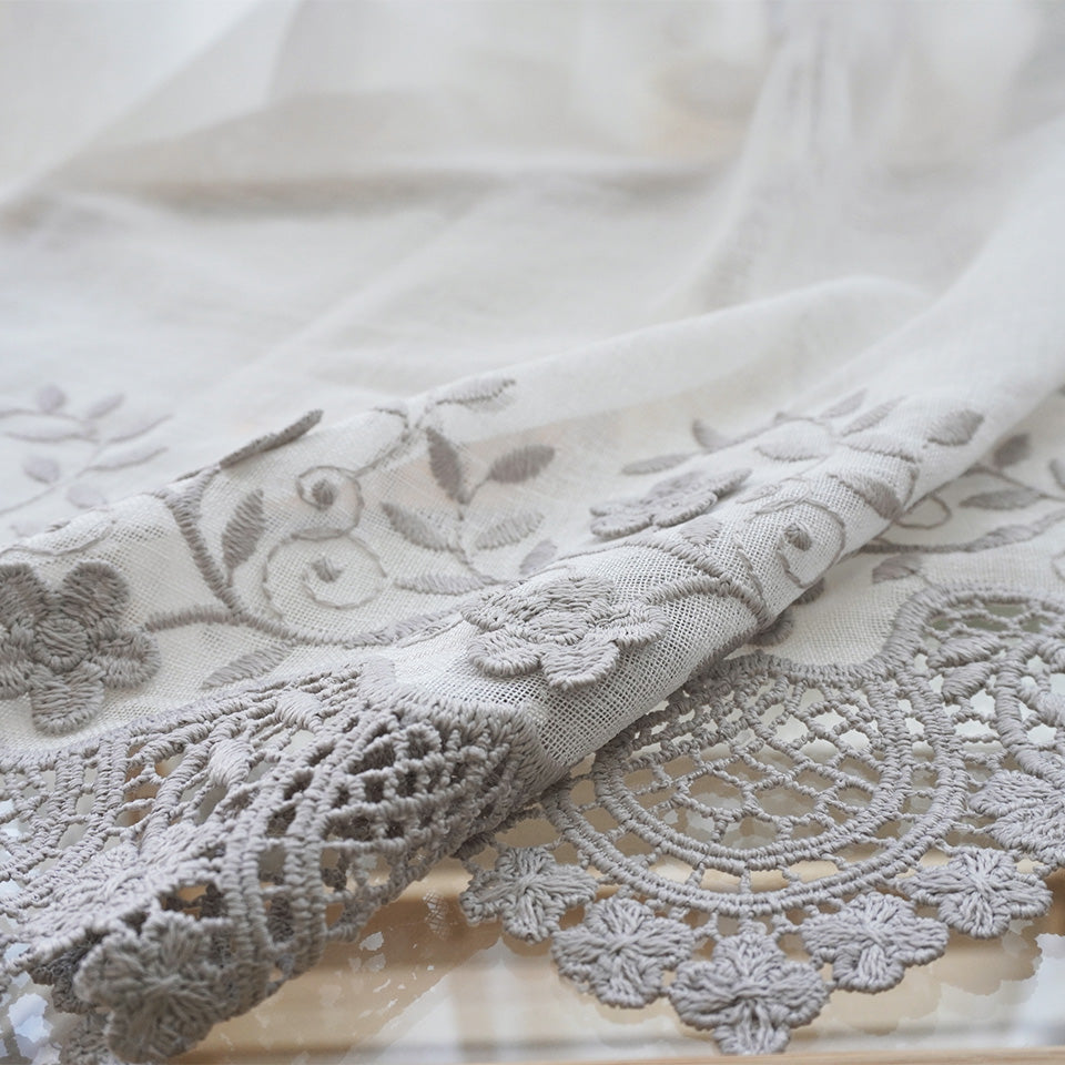 おすそわけカーテン メルシエ《アイボリー》｜トルコ刺繍