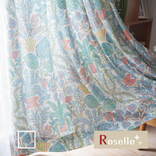 オーダー|植物の楽園をイメージした北欧デザインカーテン|パラティシ