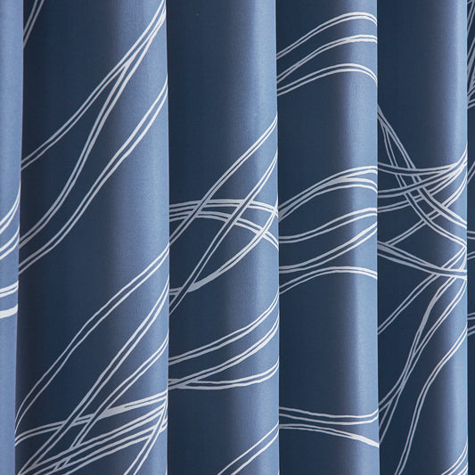 繊細なラインの洗練された印象の北欧モダンカーテン