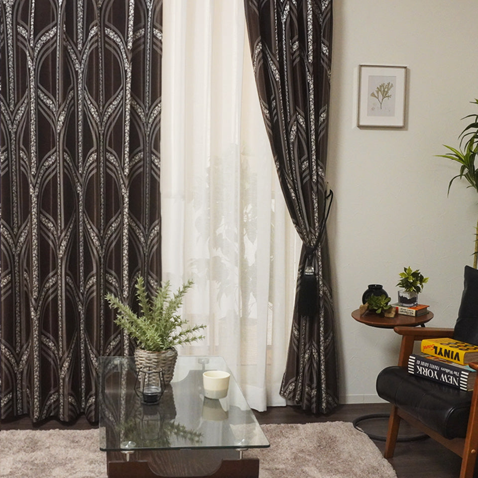 無料生地サンプル】オーダー｜防炎 高級感のあるダマスク柄ジャガード