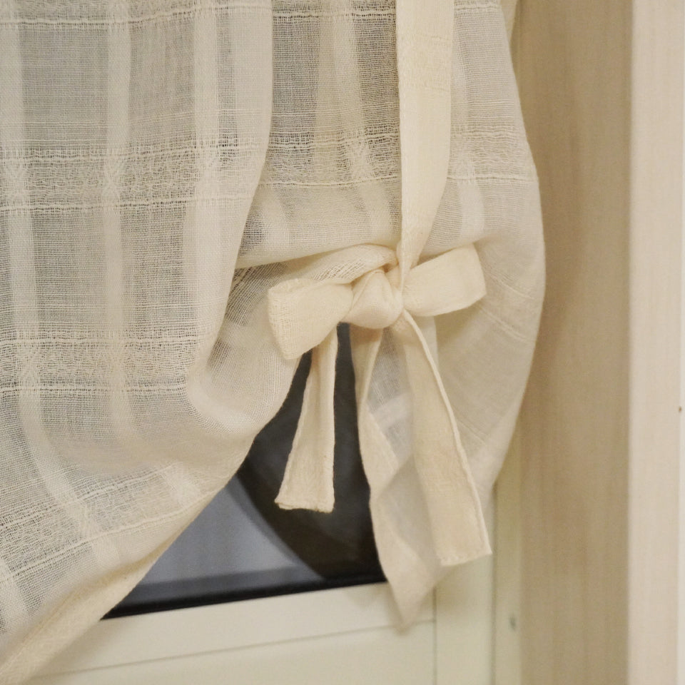リボンを結んで丈調節できるリボンアップスタイル