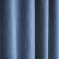 防炎・遮光2級の無地カーテン ネイビー 生地アップ