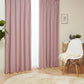 防炎・遮光2級の無地カーテン ピンク 
