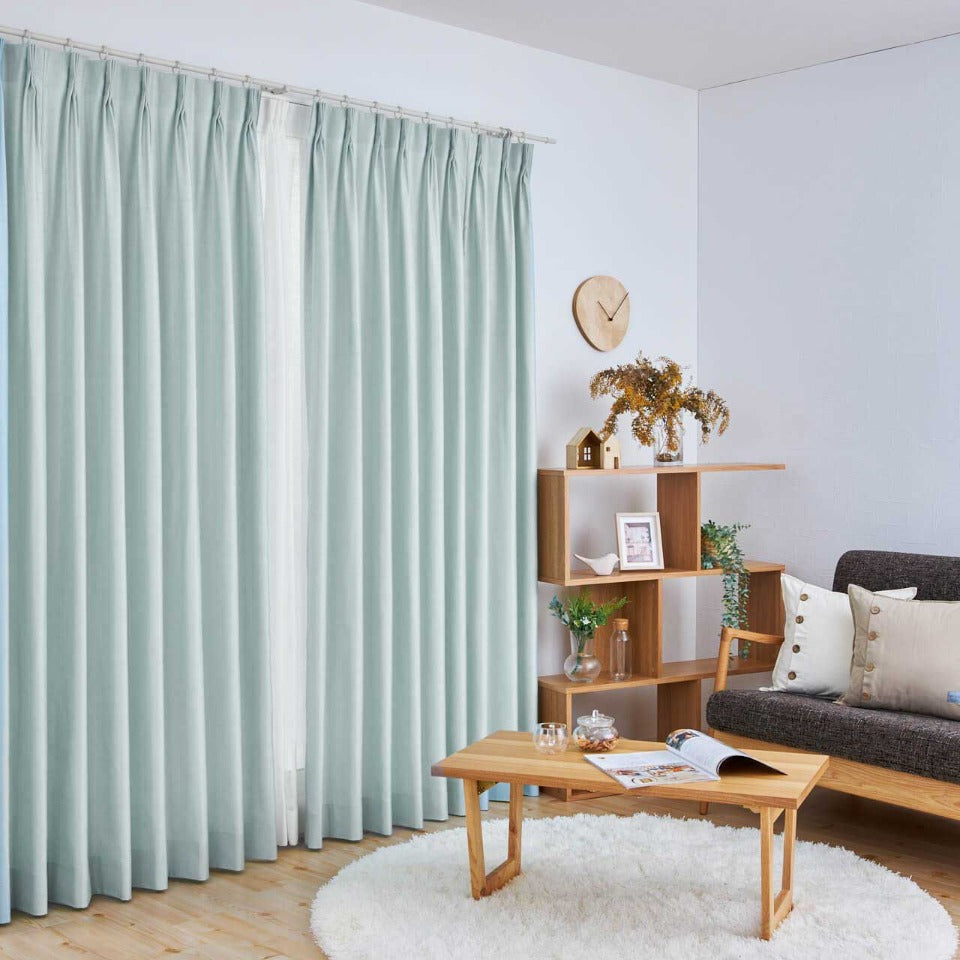 オーダーカーテン　シャイン（ブルー）-3