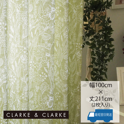 草木と動物たちの柔らかいデザインがおしゃれ、イギリスブランド「CLARKE＆CLARKE」の カーテン