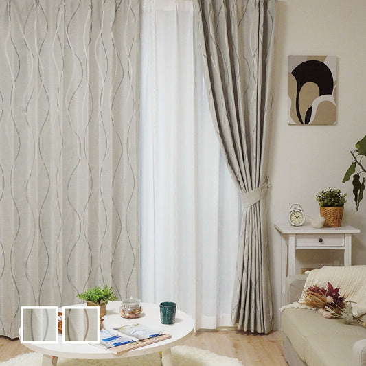 既製カーテン ウィリー裏地付GY-1