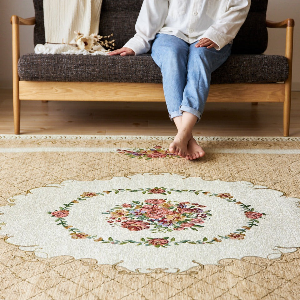 シェニール糸の高級感あるラグマット｜SR-822 ゴブランラグマット